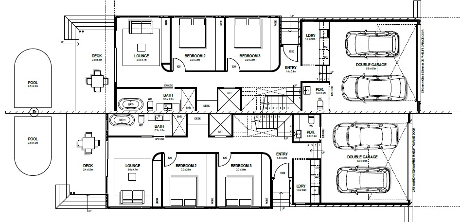 3 Level Duplex